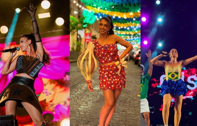 A cantora Cris Lima homenageia a cultura nordestina com muito forró e figurinos vibrantes assinados por Gilmara Veras