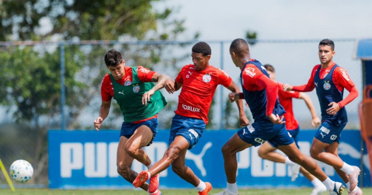 Ceni comanda treino tático, e Bahia avança na preparação para o Ba-Vi; saiba como foi