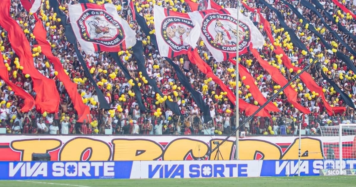 Vitória tem média de 17 mil torcedores por jogo no Barradão em 2026; veja números