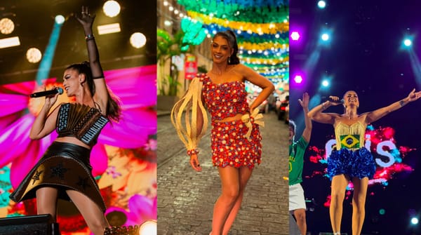 A cantora Cris Lima homenageia a cultura nordestina com muito forró e figurinos vibrantes assinados por Gilmara Veras