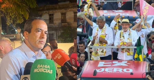 VÍDEO: Bruno Reis dispara contra ausência de Jerônimo em debate: 'Foge e usa o presidente como desculpa'