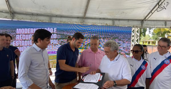 Grupo City e Prefeitura de Camaçari assinam acordo para reforma de estádio com aporte de R$ 12 milhões
