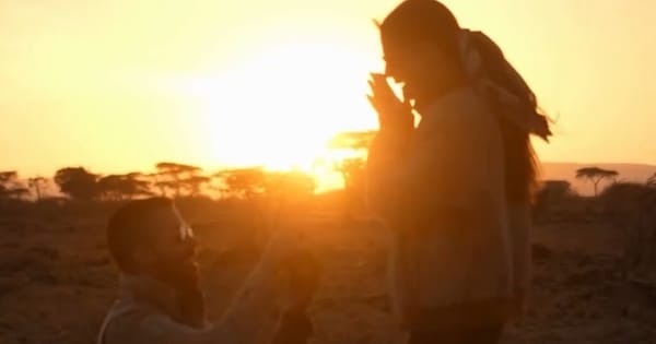 VÍDEO: Pipo Marques pede Mari Gonzalez em casamento durante viagem ao Quênia